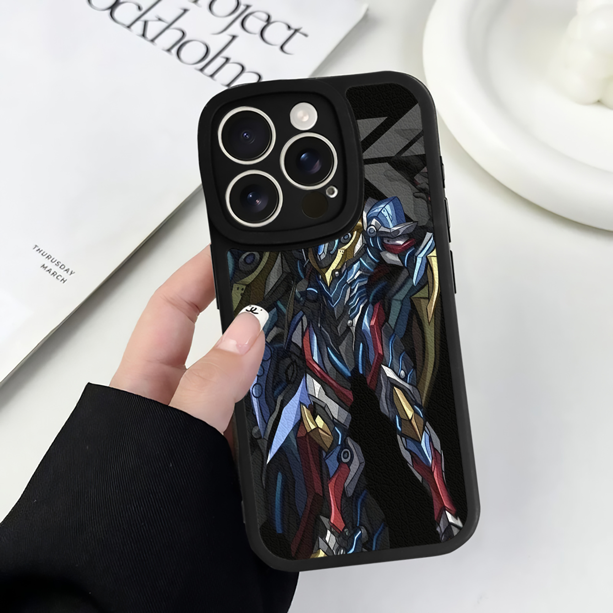 （画像用） ウルトラマン Ultraman 【iPhone 16シリーズ対応】シリコンスマホケース（レザー調） 材質：シリコン